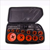 16pcs HSS Bi-metal hole saw set 5/8&quot; 3/4&quot; 7/8&quot; 1&quot; 1-1/8&quot; 1-1/4&quot; 1-3/8&quot; 1-1/2&quot; 1-3/4&quot; 2&quot; 2-1/2&quot; 3&quot;