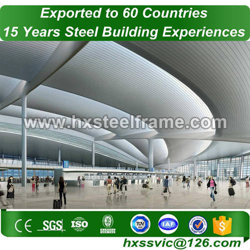 steel builings made of main steel frame SGS certified at North America area