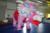 Giant PInk colorful inflatable Triceratops dinosaur for sale