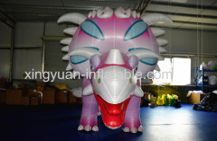 Giant PInk colorful inflatable Triceratops dinosaur for sale