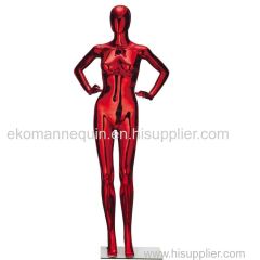 Special Chrome female red mannequin