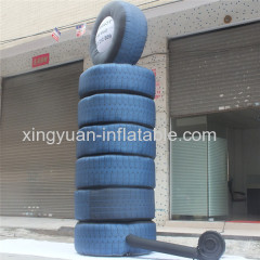 Giant inflatable tire for advertising