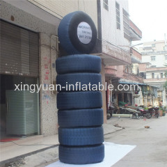 Giant inflatable tire for advertising