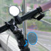 Bicycle handlebar flexible mirror