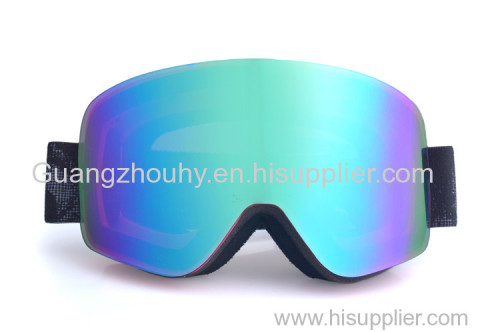 2017 Hot Sale Custom Ski Goggles Snowboard Ski Goggles with grey lens silver coating