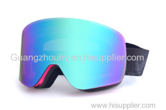 China safety snowboarding goggles blue color ski goggles