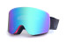 2017 Hot Sale Custom Ski Goggles Snowboard Ski Goggles with grey lens silver coating