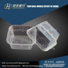 disposable thin wall rectangle container mould solution