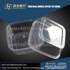 disposable thin wall rectangle container mould solution