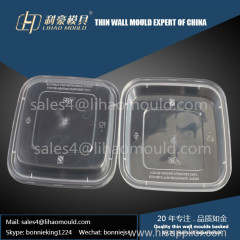 disposable thin wall rectangle container mould solution