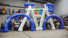 Giant inflatable bike for advertising