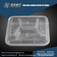 disposable compartment thin wall lunch box mould