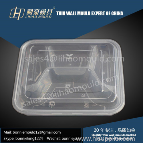 disposable compartment thin wall lunch box mould