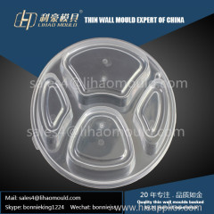 disposable compartment thin wall lunch box mould