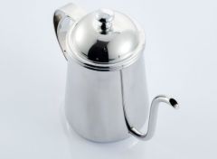 Slender hand flush coffee pot