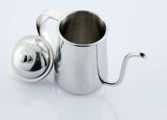 Slender hand flush coffee pot