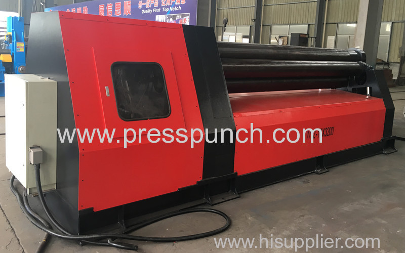 CNC Plate rolling machine with 4 rolls exported to Spain