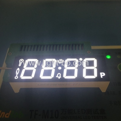 alto brilho ultra branco 4 dígitos 7 segmentos led display cátodo comum para controle do temporizador do forno