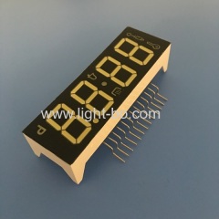 Customized Ultra Bluish white 4 digit 7 segment led display common cathode for oven