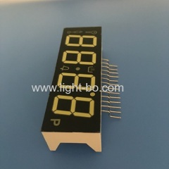 Customized Ultra Bluish white 4 digit 7 segment led display common cathode for oven