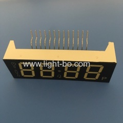 Customized Ultra Bluish white 4 digit 7 segment led display common cathode for oven