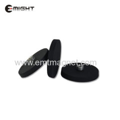 Rubber Coated Magnet With Internal Screw Thread Disc D88