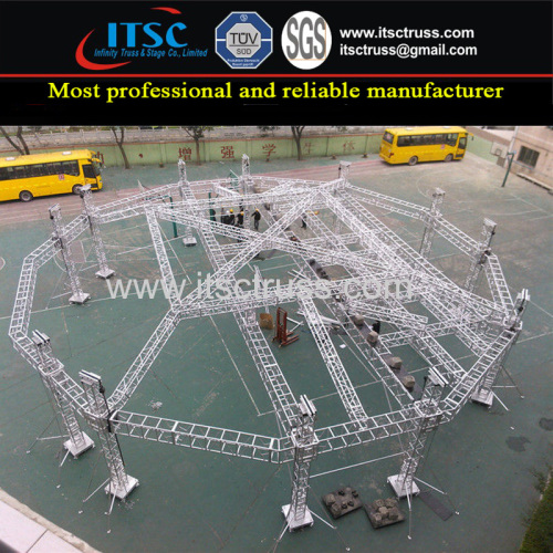 Aluminum Polygon Cone Roof Truss Rigging System for Event Tents Structure