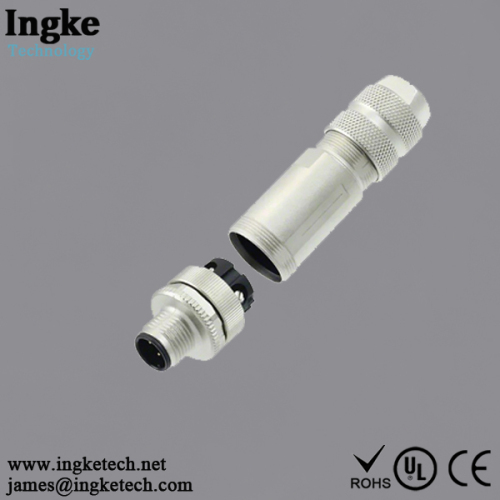 TE Connectivity D Code M12 Circular Wire Connectors / Rundsteckverbinder Metrisch