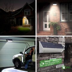 4 mode Garden Solar Sensor 48 LED Lamp 800LM Waterproof IP65 Outdoor Street Wall Lamp Microwave Radar Motion Security Sp