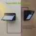 Outdoor Solar Lights Separable Solar Panel Waterproof Motion Sensor Security Light 10 LEDS Powered Wall Light