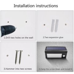 32LED Solar Powered Motion Sensor Outdoor Garden Lamp Wall Path Light Waterproof