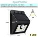 8 LED Solar Lights Security Lights Motion Sensor 3-in-1 Waterproof Solar Powered Security Lights Outdoor Light Wall Lamp