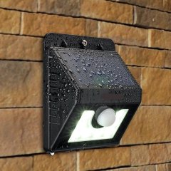 8 LED Solar Lights Security Lights Motion Sensor 3-in-1 Waterproof Solar Powered Security Lights Outdoor Light Wall Lamp