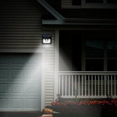 8 LED Solar Lights Security Lights Motion Sensor 3-in-1 Waterproof Solar Powered Security Lights Outdoor Light Wall Lamp