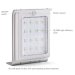 16 LED Solar wall light Brushed Aluminum IP65 Waterproof Outdoor Porch Light for Entrance Garden Garage Patio