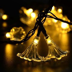 50 LEDS Solar Powered Morning Glory String Light with Remote Multicolor Waterproof 8 Modes 6.5m For Festival