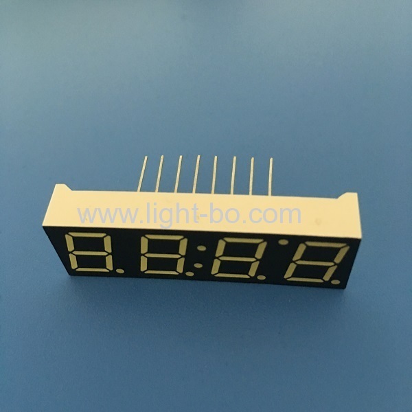 Ultrahelles, weißes 4-stelliges 7-Segment-LED-Uhr-Display mit 10 mm (0,39 ") für die Instrumententafel