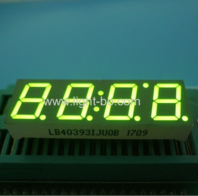 Super bright green common anode 0.39 inch 4 digit 7 segment led display for home appliance