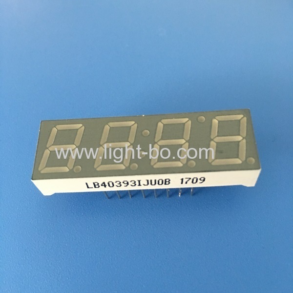 شاشة عرض LED فائقة السطوع ذات أنود مشترك أخضر 0.39 بوصة مكونة من 4 أرقام و7 قطاعات للأجهزة المنزلية