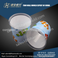 plastic injection round IML system container mould