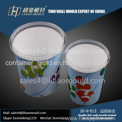 plastic injection round IML system container mould