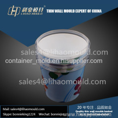 plastic injection round IML system container mould