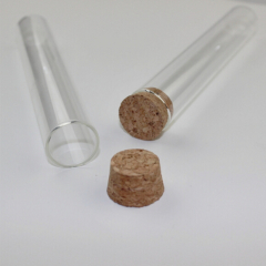 Quartz Test Tube with Glass Stopper borosilicate glass test tube with cork stopper without rim