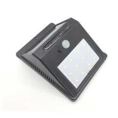 12LED button switch PIR motion sensor solar garden wall lamp