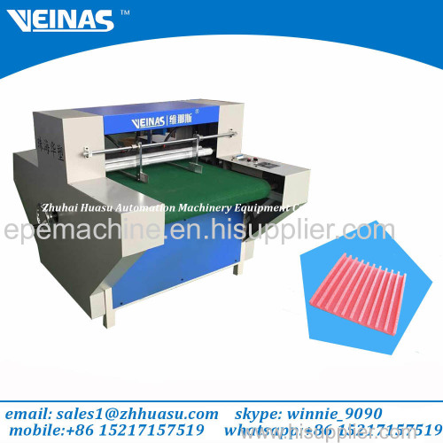 Veinas epe foam sheet grooving machine