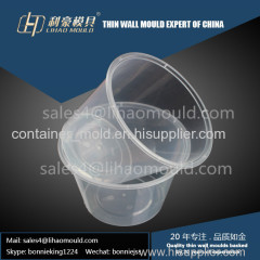1500ml disposable plastic thin wall round container mould