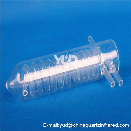 Double Deck Silica Quartz Glass Tube Durable and transparent easy to clean