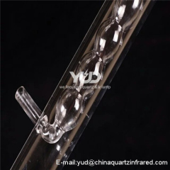 Double Deck Silica Quartz Glass Tube Durable and transparent easy to clean