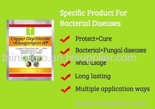 Copper Oxychloride 45%+Kasugamycin 2% WP