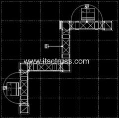 290X290mm Aluminum Ladder Truss Rigging for Trade Show Exhibition Display